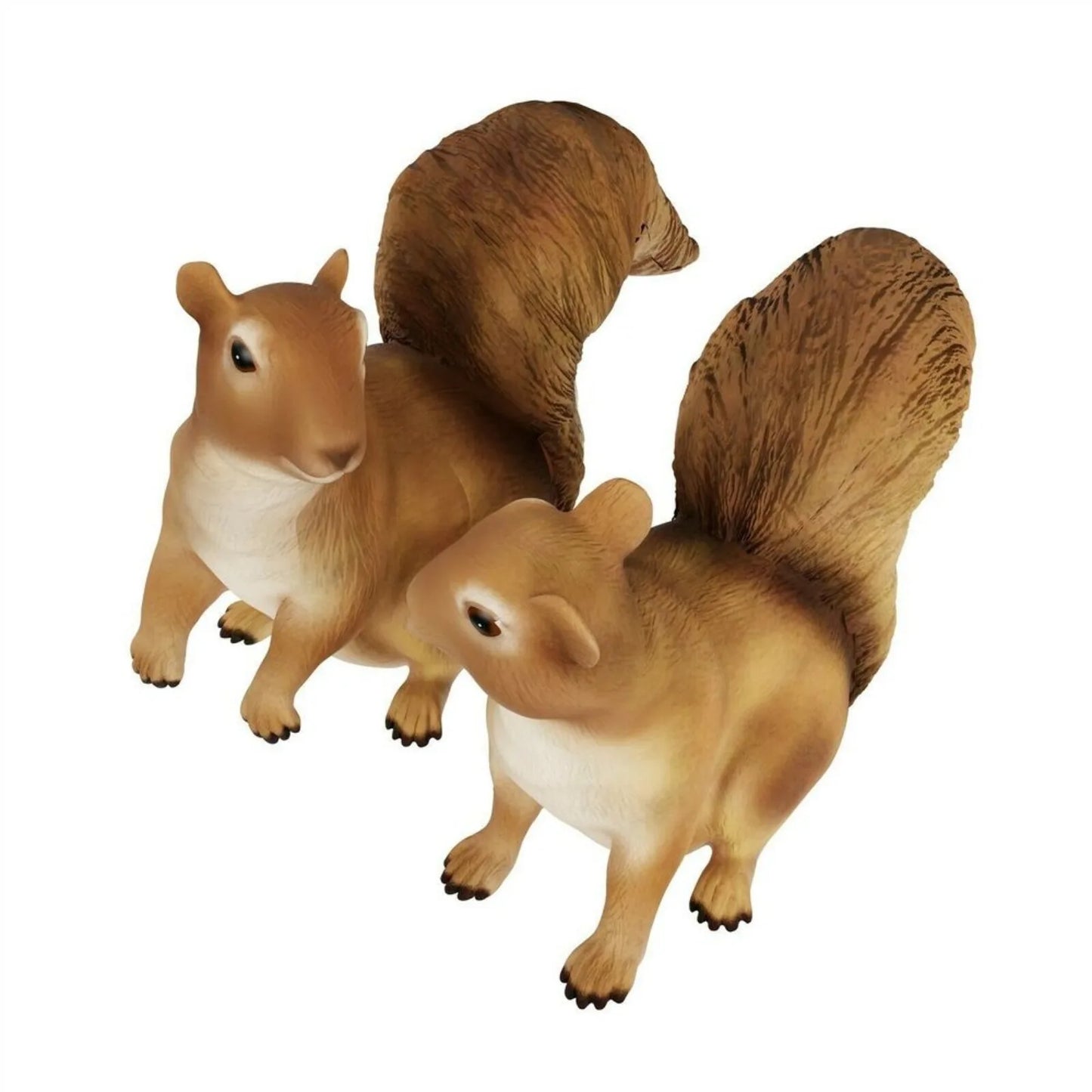 US 2 pieces of squirrel statue resin