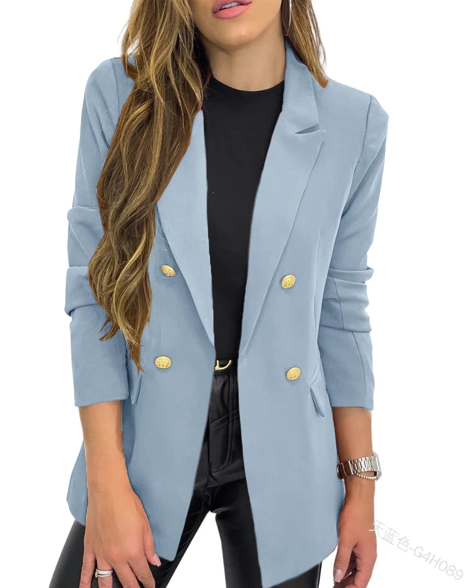 Women's Classic Buttons Slim Fitting Blazer