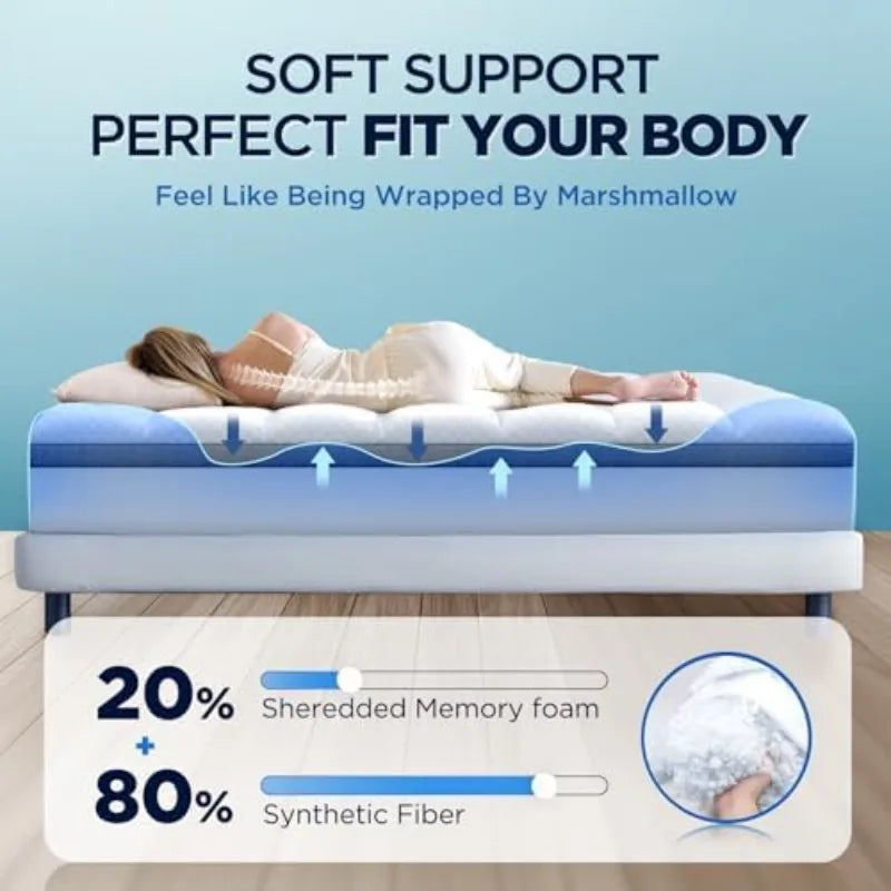 Premium Memory Foam Mattress Topper