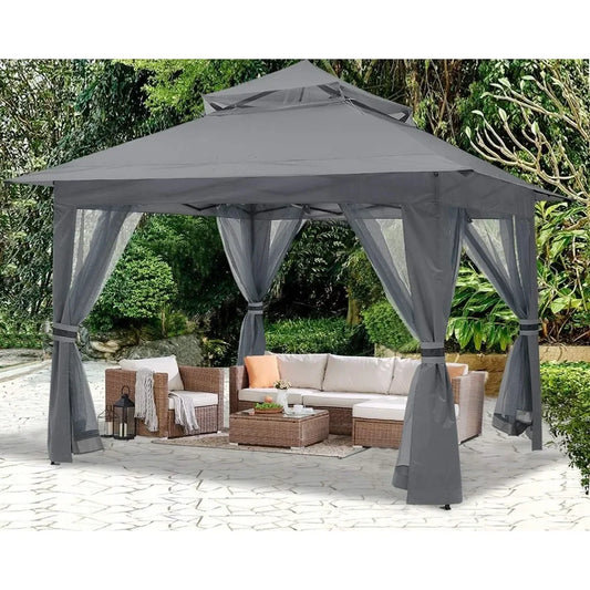 13x13 Canopy, Outdoor Tent with Mosquito Netting