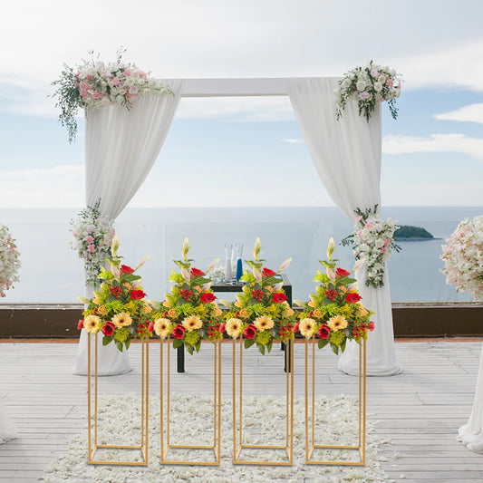 4 Pcs Metal Flower Stand Wedding C