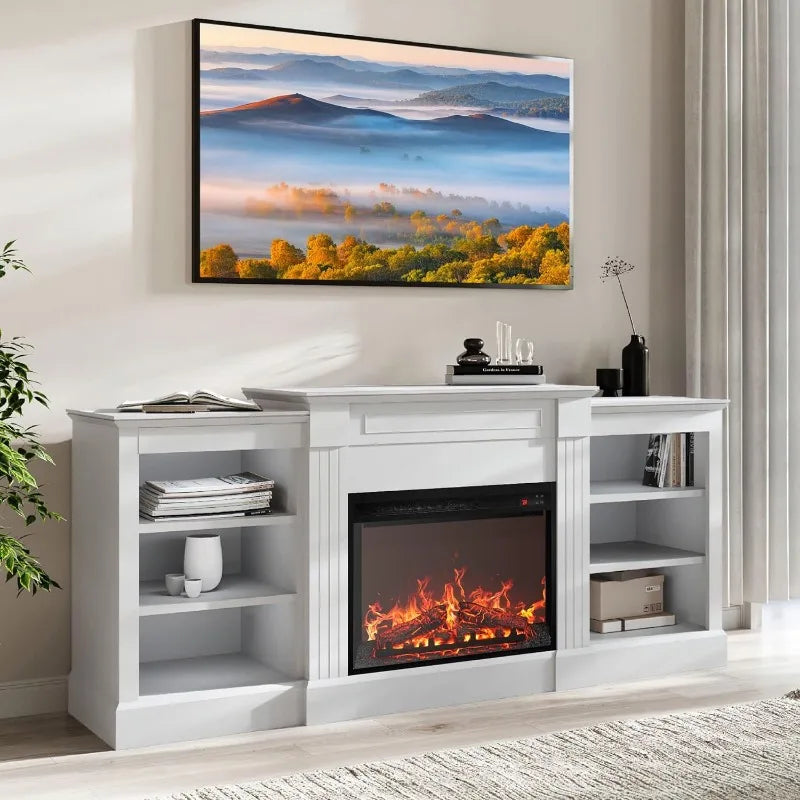 Modern 70" Electric Fireplace Heater