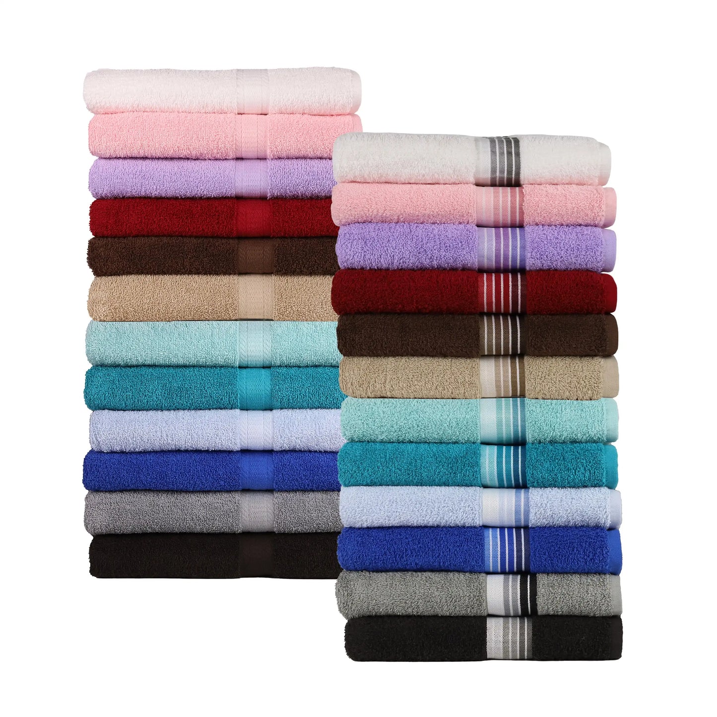 Solid 18-Piece Bath Towel Set