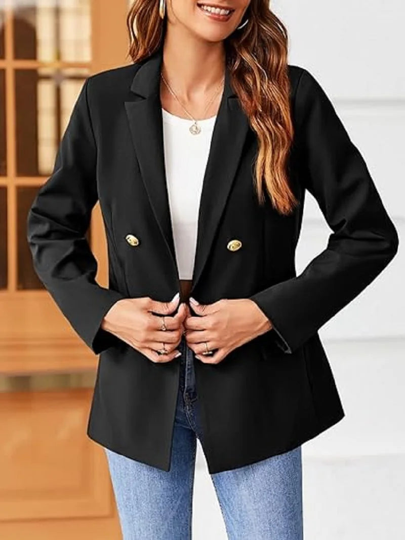 Women's Classic Buttons Slim Fitting Blazer