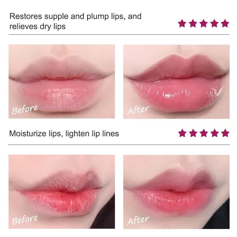 Cherry Blossom Lip Serum Mask Dry Crack Peeling Repair