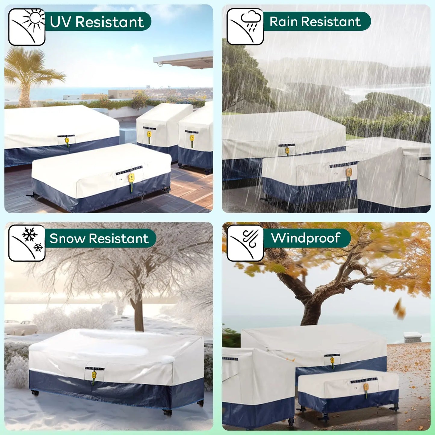 Outdoor Sofa Cover Waterproof Heavy Duty