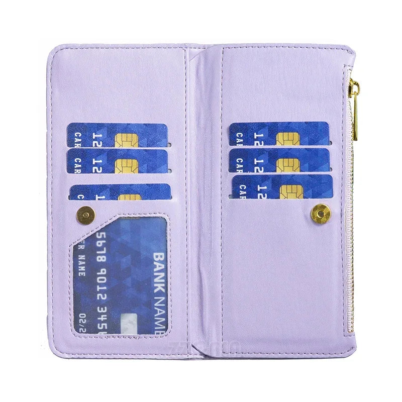 Luxury Card Slots Wallet For Samsung Galaxy Z Fold 6 4 5G Case Leatherl