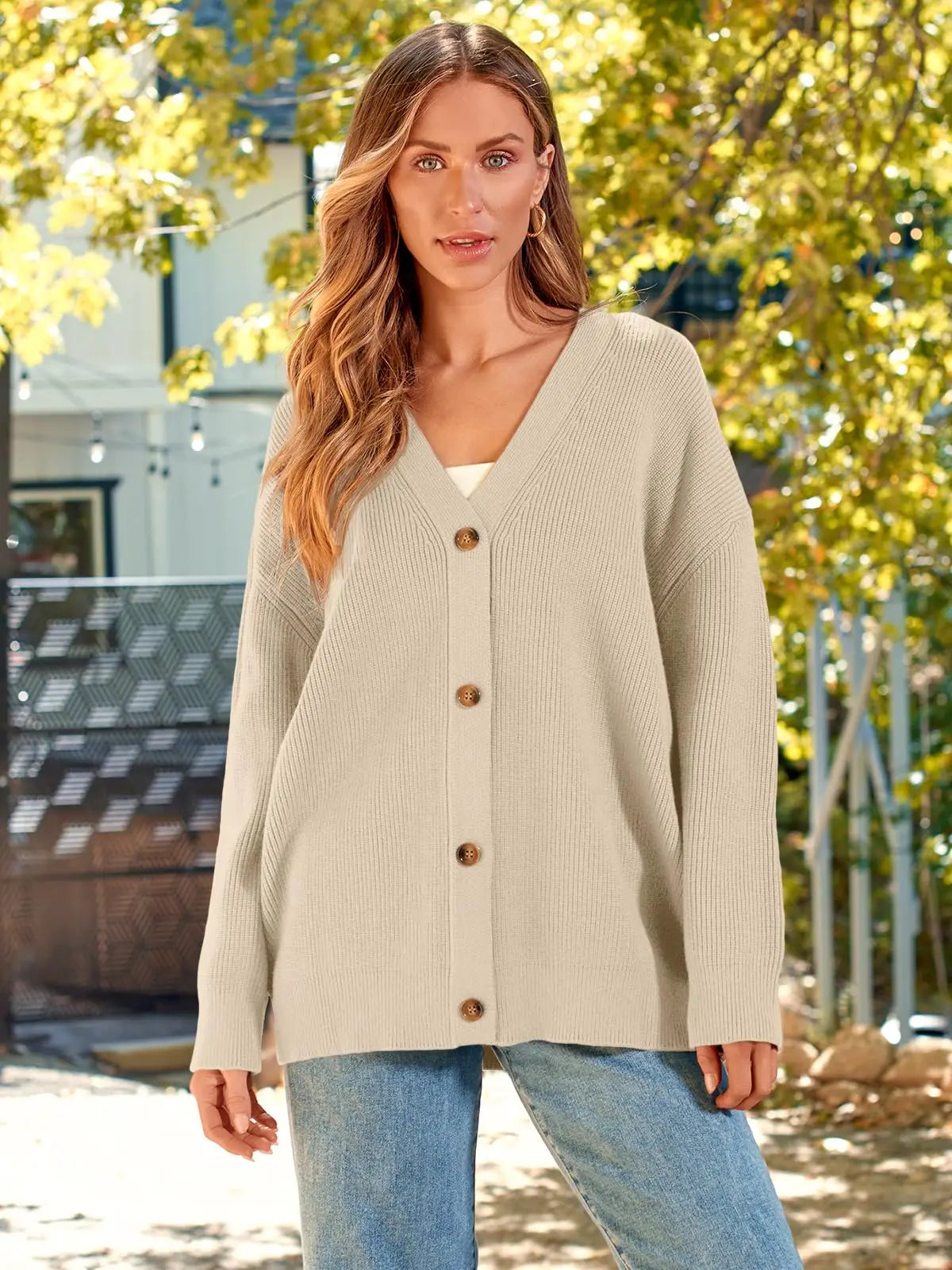 Women Oversized Cardigan Sweater Fall