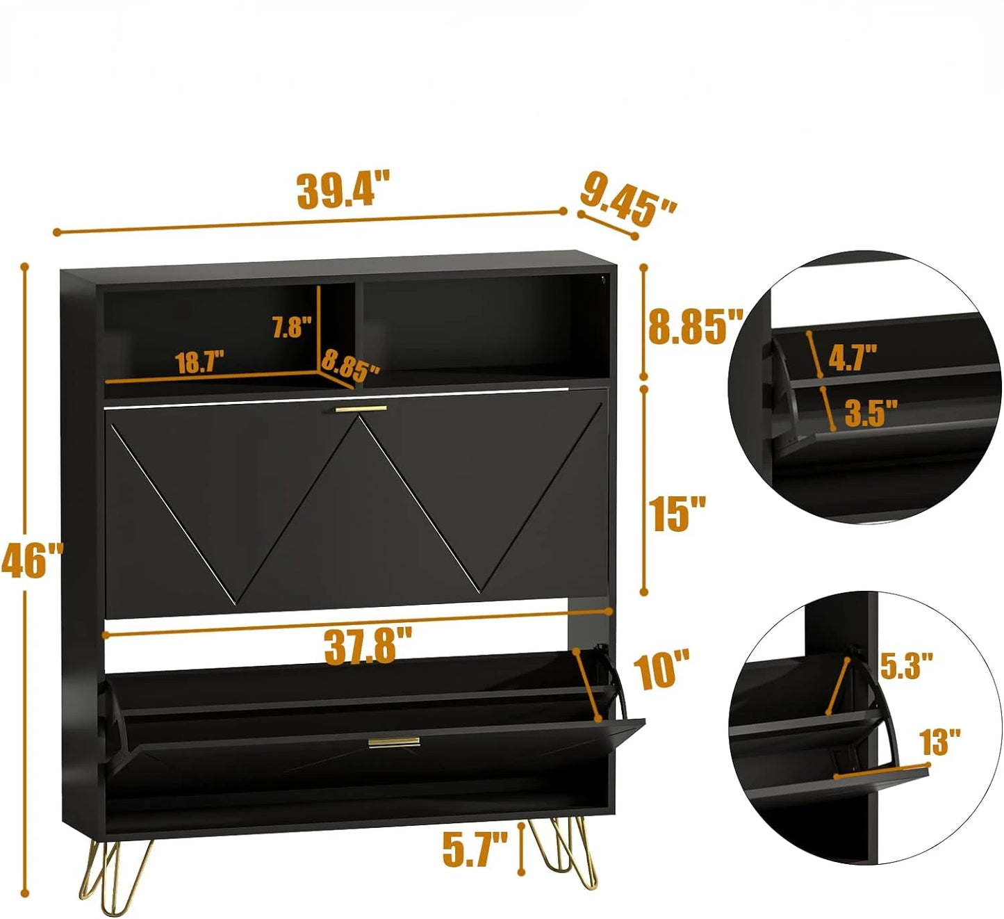 Shoe Cabinet Narrow Storage, Shoe