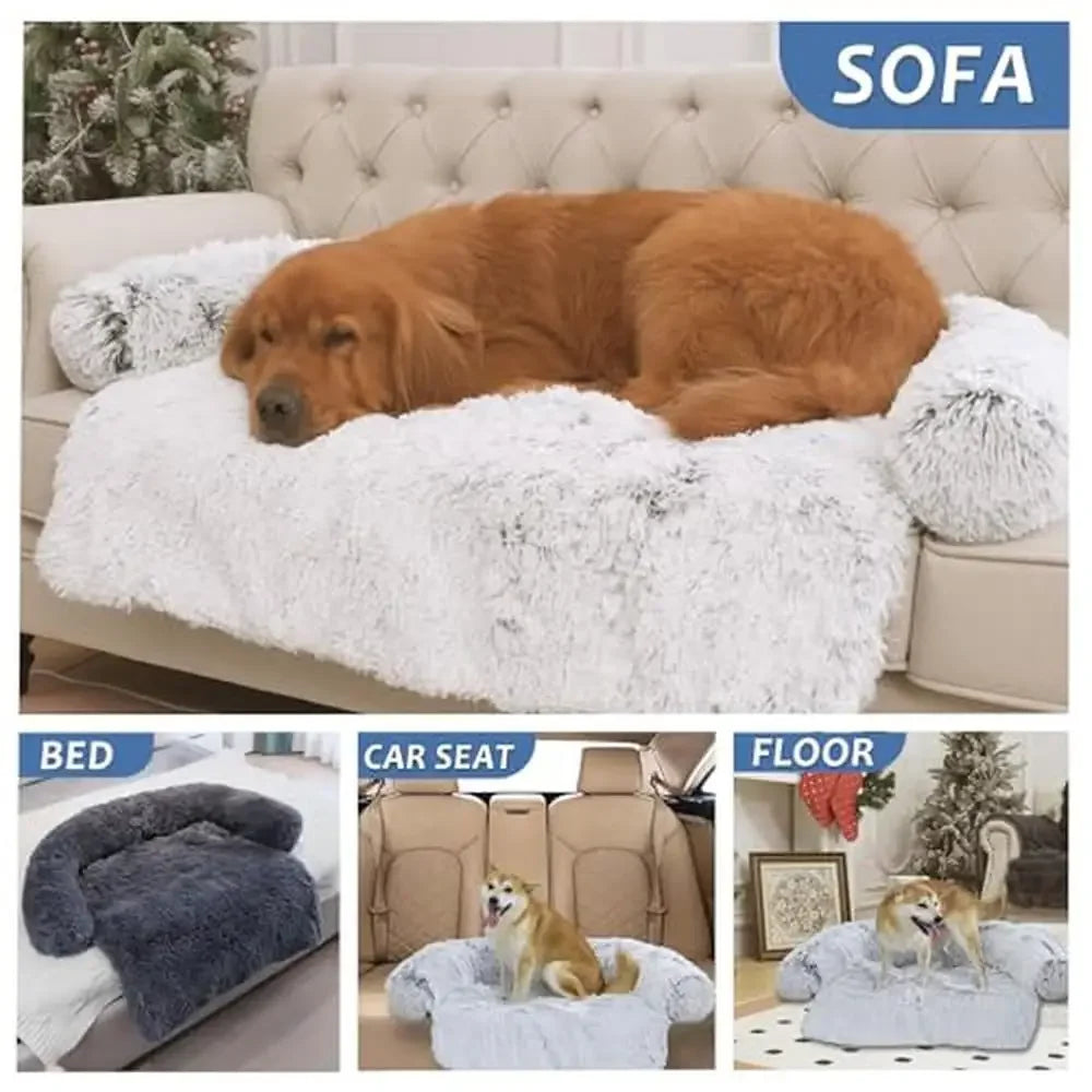 Waterproof Dogs/Cats Bed Mat with Plush Surface Non-slip