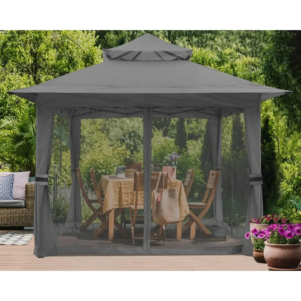 13x13 Canopy, Outdoor Tent with Mosquito Netting