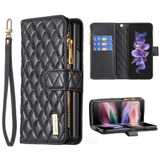 Luxury Card Slots Wallet For Samsung Galaxy Z Fold 6 4 5G Case Leatherl