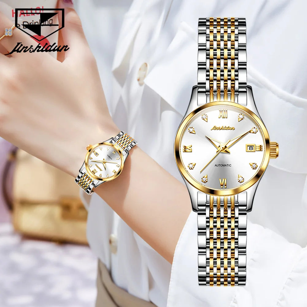 Original Luxury Gold Watch Automatic Mechanicar Waterproof