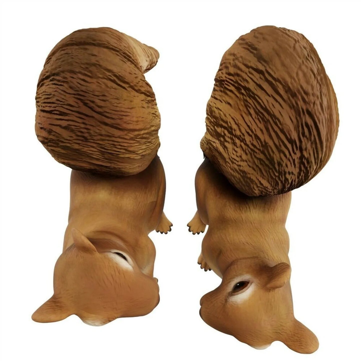 US 2 pieces of squirrel statue resin