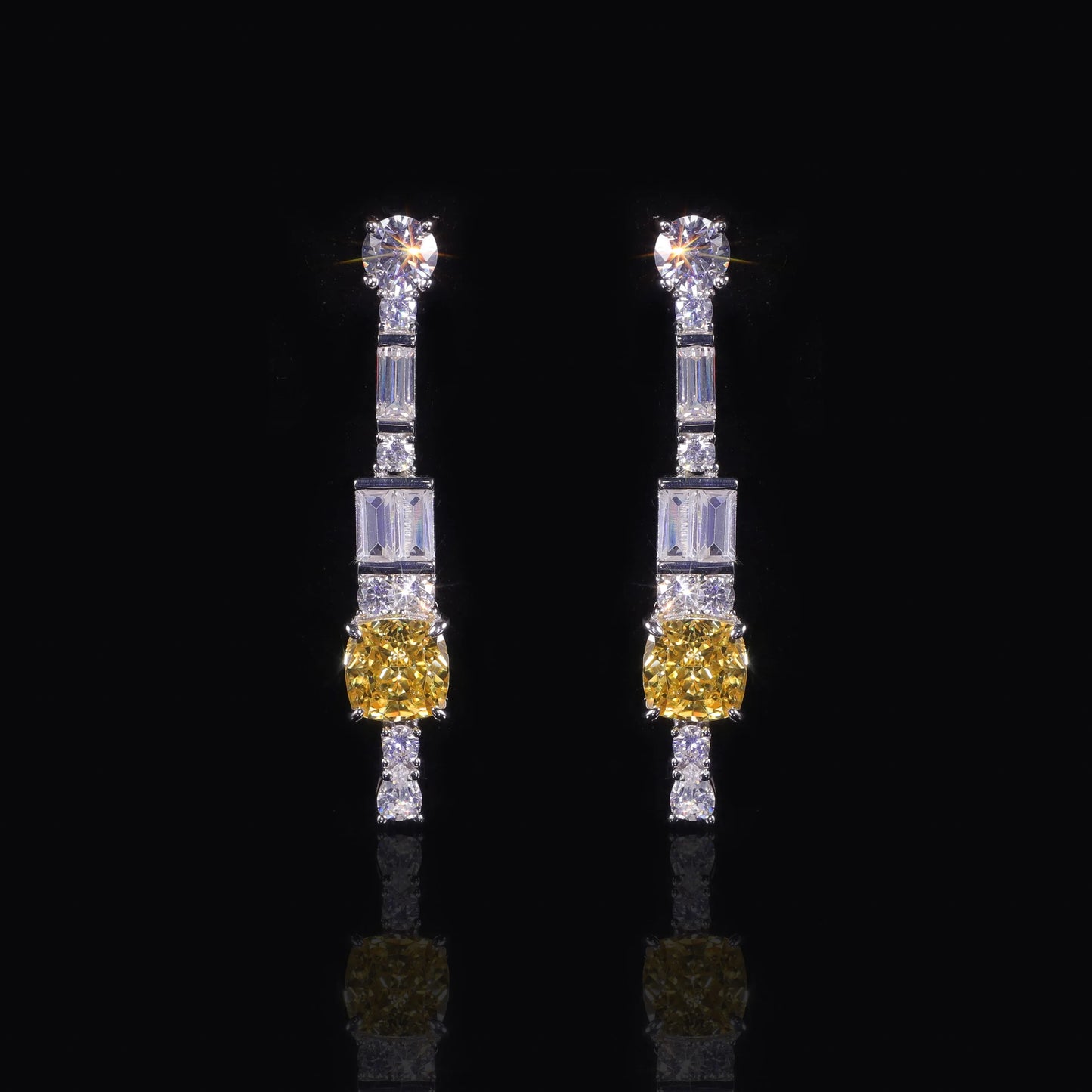 Luxury Earrings Diamond-fire CZ- Fancy