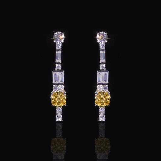 Luxury Earrings Diamond-fire CZ- Fancy