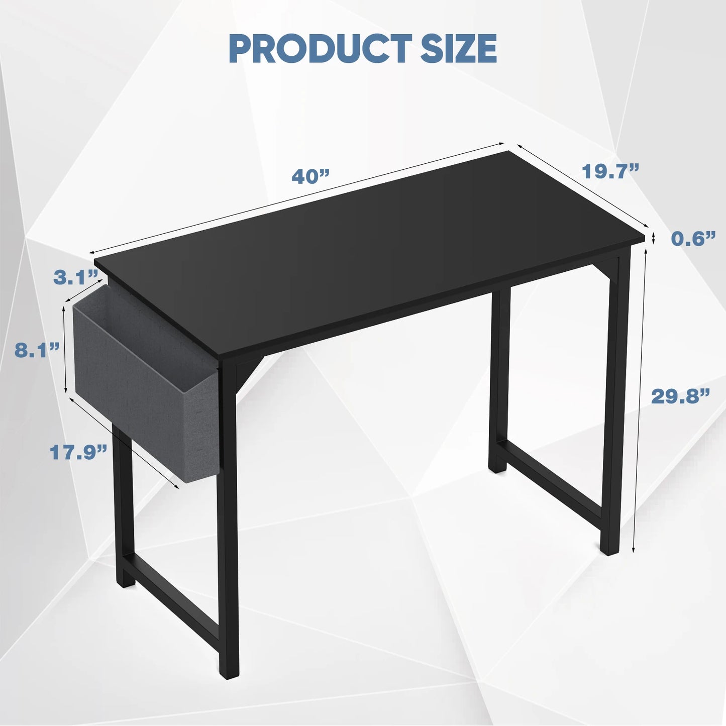 Computer Desk Writing Study Office Gaming Table Compact  Easy Assembly