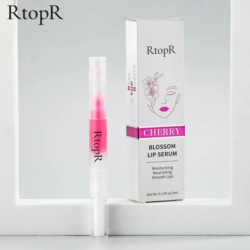 Cherry Blossom Lip Serum Mask Dry Crack Peeling Repair