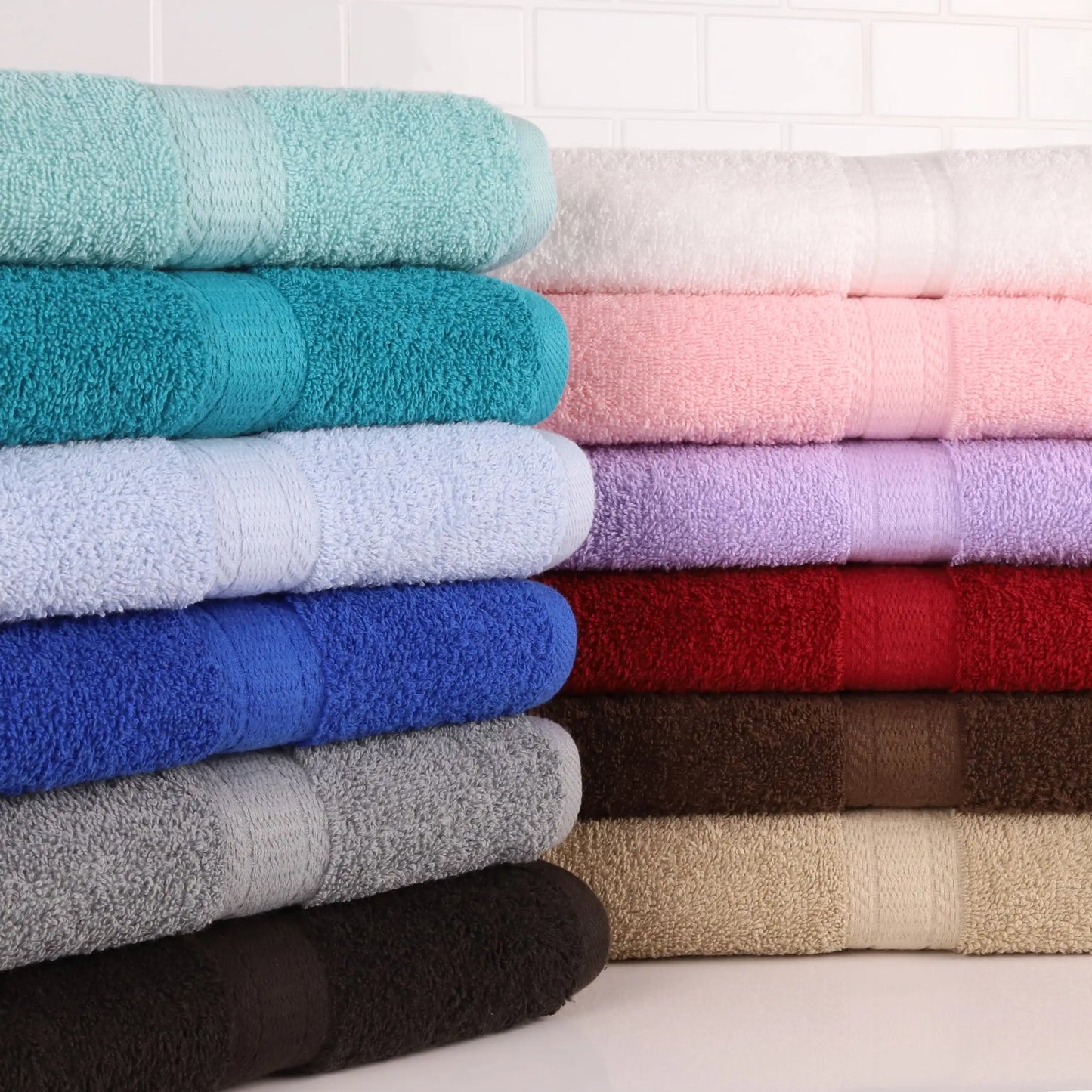 Solid 18-Piece Bath Towel Set