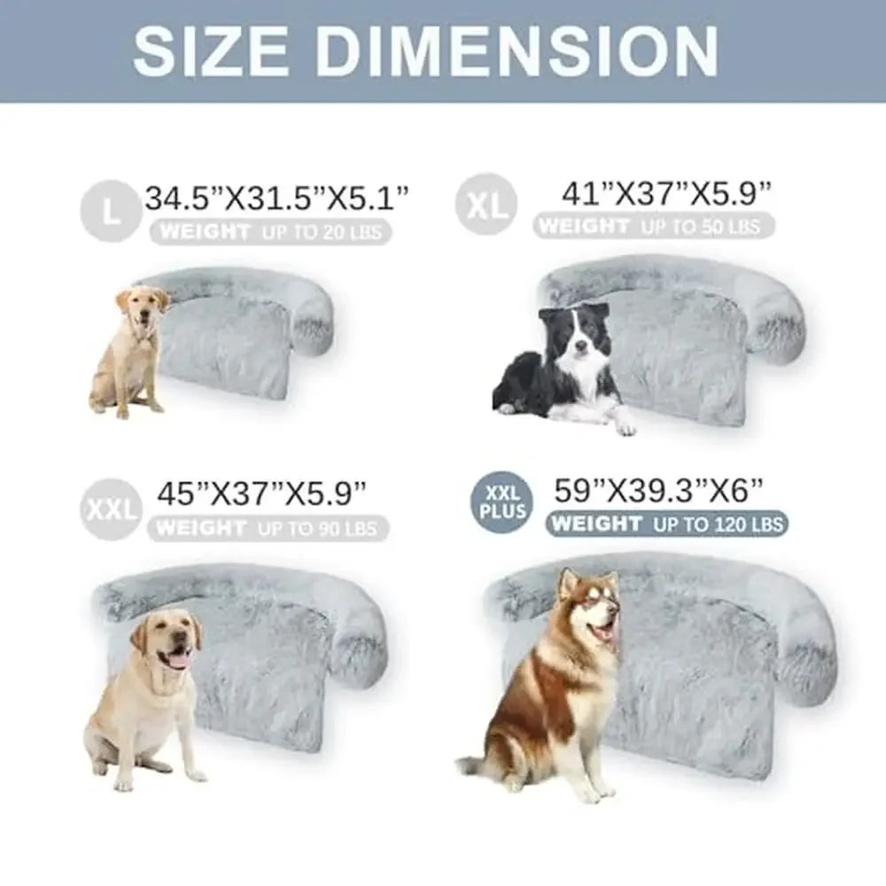 Waterproof Dogs/Cats Bed Mat with Plush Surface Non-slip