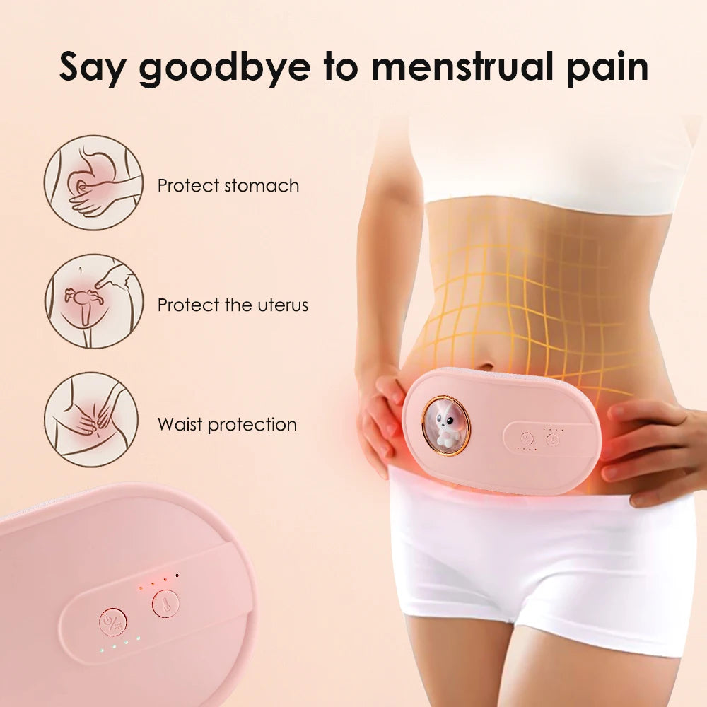 USB Electric Uterus Warm Belt Menstrual Pain Heating Pad