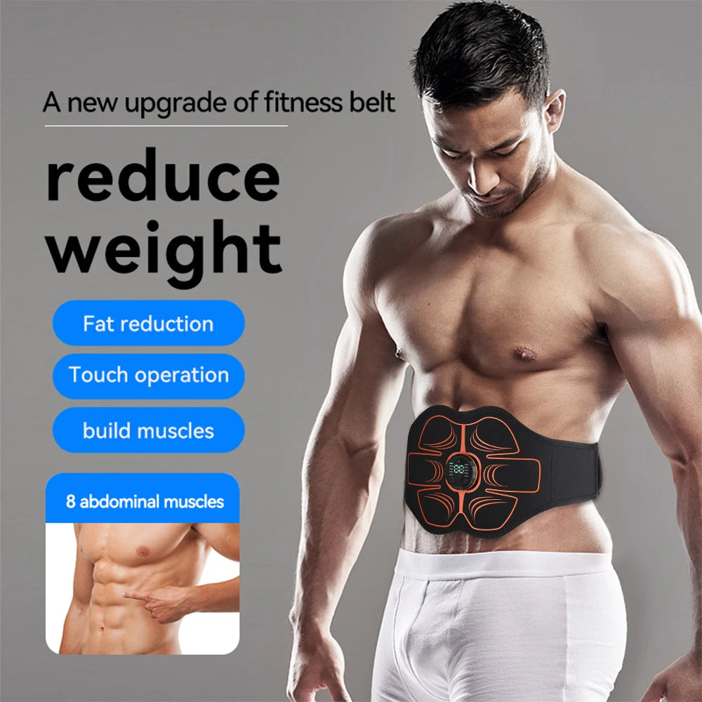 EMS Muscle Stimulator Belt Lose Weight Fat Burning Abdominal Trainer